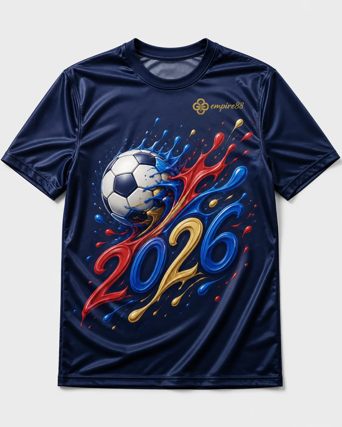 Empire88 Paint Splash 2026 Jersey (Navy) — Fanwear Jersey Piala Dunia 2026 Empire88