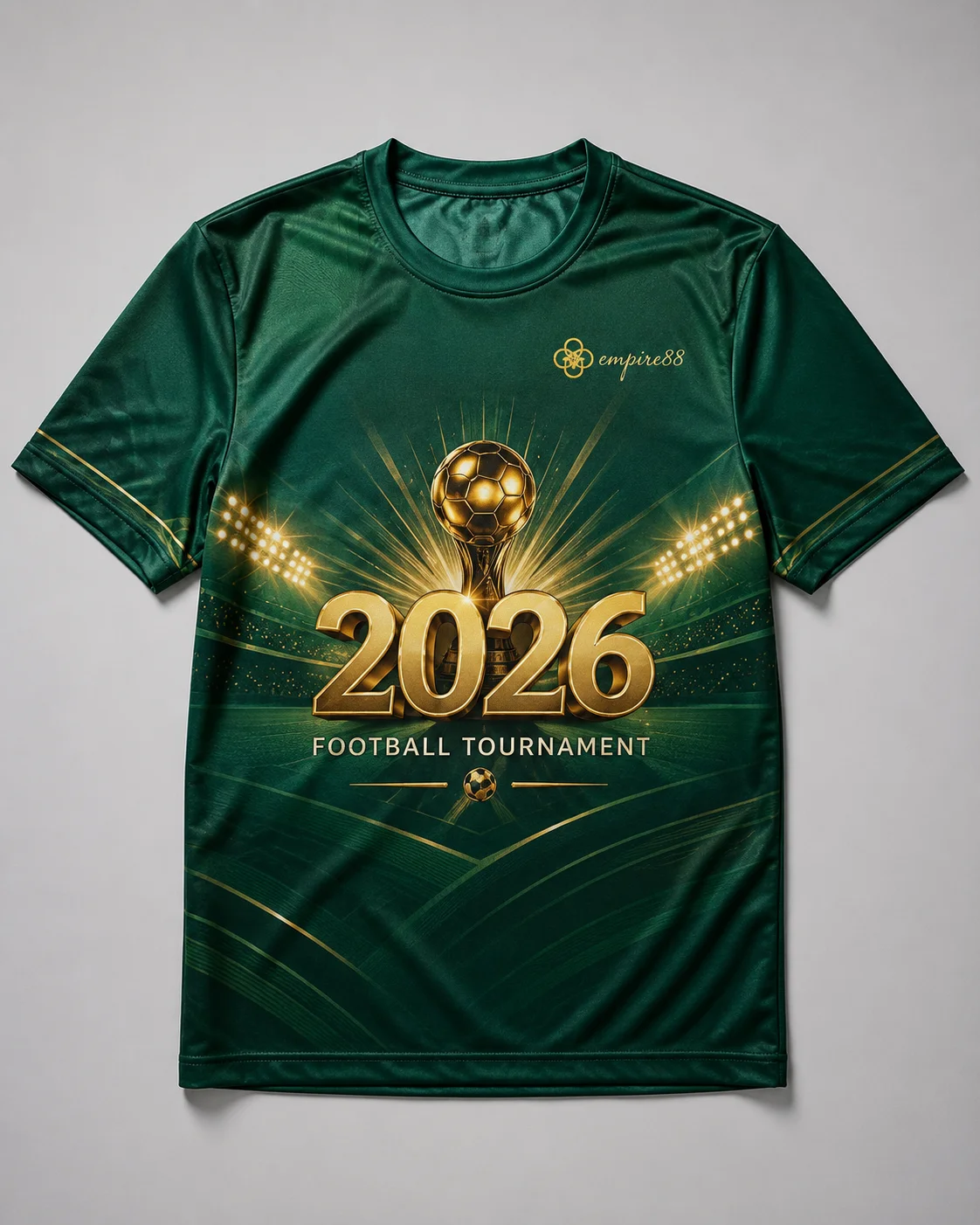 Empire88 Green Gold Stadium 2026 Jersey — Fanwear Jersey Piala Dunia 2026 Empire88